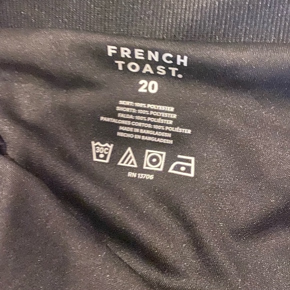 French Toast Black Skort Childs Size 20 NWT - Picture 5 of 6